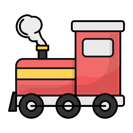 Train Generic Thin Outline Color icon