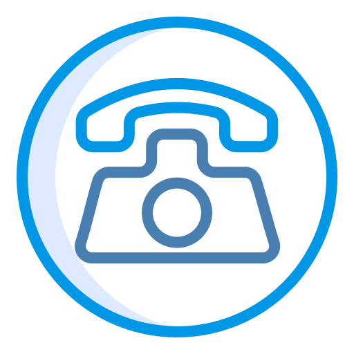 Telephone Generic Blue icon