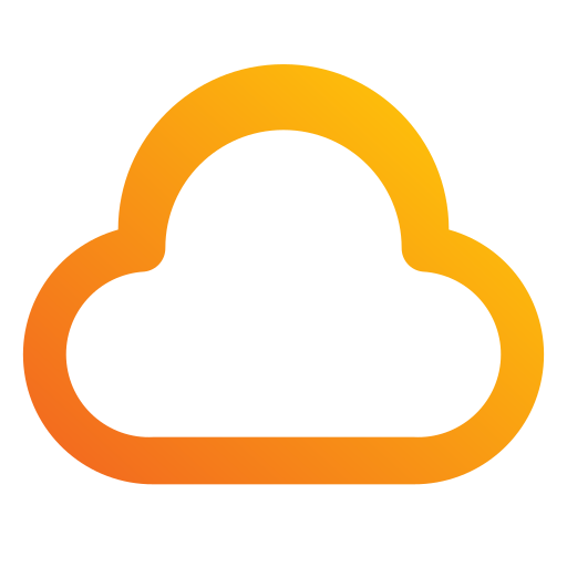 Cloud computing Generic Gradient icon