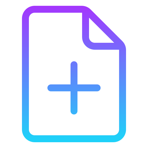 Add file Generic Gradient icon