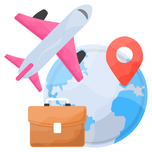 en el extranjero icono gratis