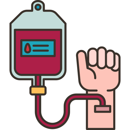 Blood Transfusion Amethys Design Lineal Color Icon