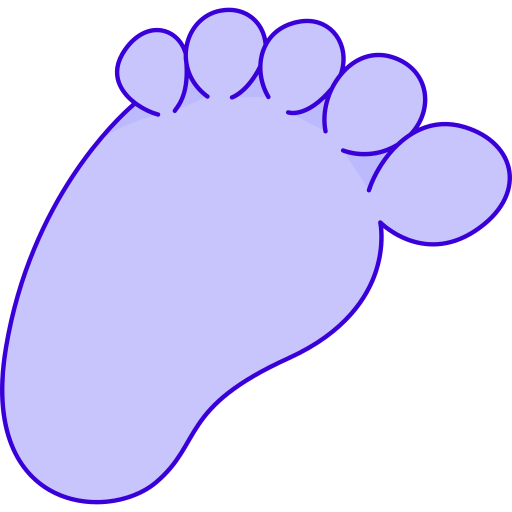 fußabdruck kostenlos Icon