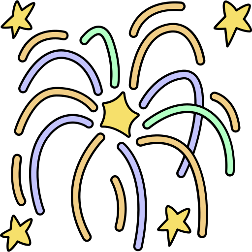 Fireworks Generic Thin Outline Color icon