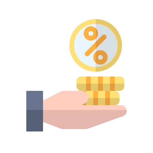 수수료 무료 아이콘