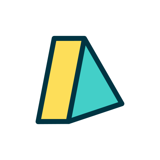 prisma triangular icono gratis