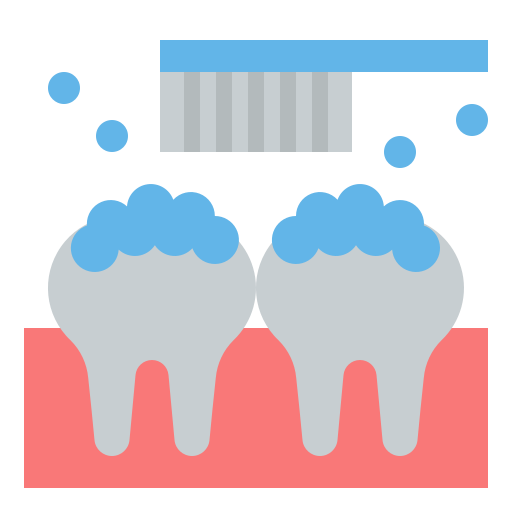 limpieza de dientes icono gratis