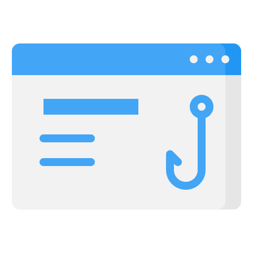 Phishing Generic Blue icon