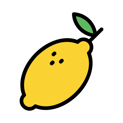 Lemon Generic Outline Color icon