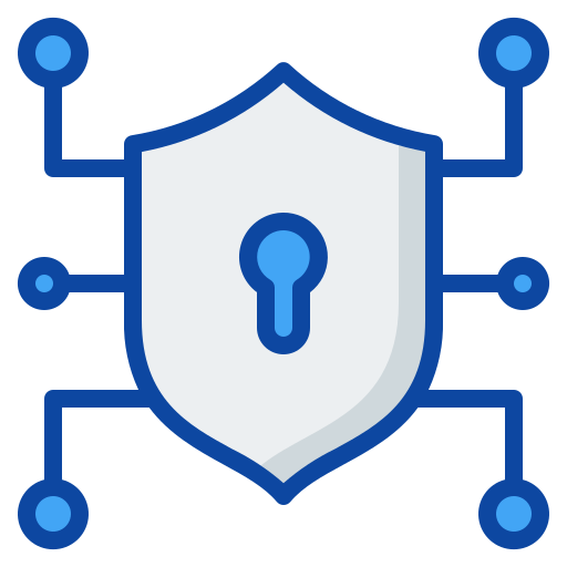 Cyber security Generic Blue icon