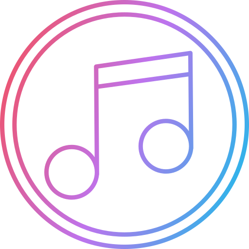 Music note Generic Gradient icon