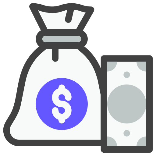 bolsa de dinero icono gratis