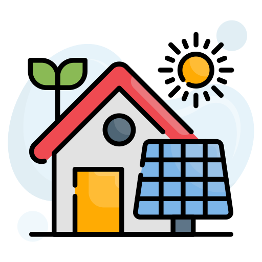 Eco house Generic Rounded Shapes icon