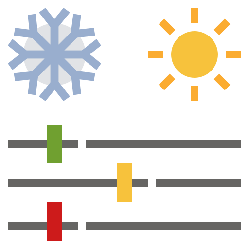 control de temperatura icono gratis