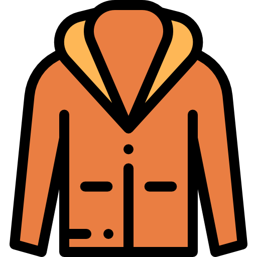 Jacket Detailed Rounded Lineal color icon