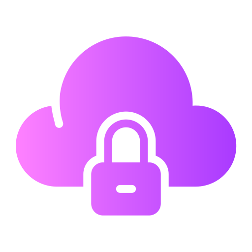 Cloud lock free icon Cloud lock free icon