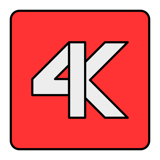 película 4k icono gratis