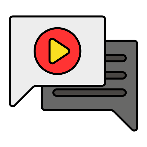 Video chat free icon