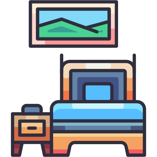 cama individual icono gratis