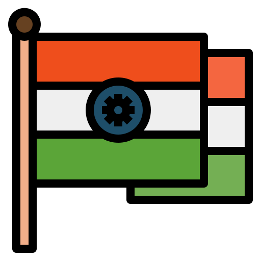 bandera india icono gratis