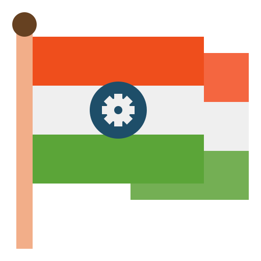 bandera india icono gratis