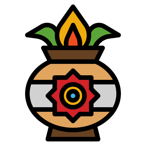 Kumbh Kalash Generic Outline Color Icon