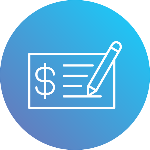 Cheque Generic Flat Gradient icon