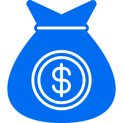 sac d'argent Icône gratuit
