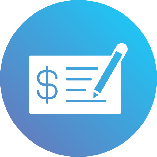 Cheque Generic Flat Gradient icon