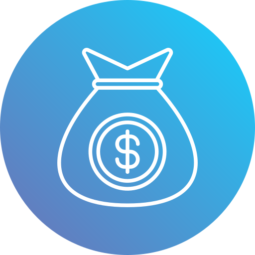 bolsa de dinero icono gratis