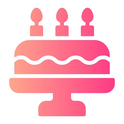 pastel de cumpleaños icono gratis