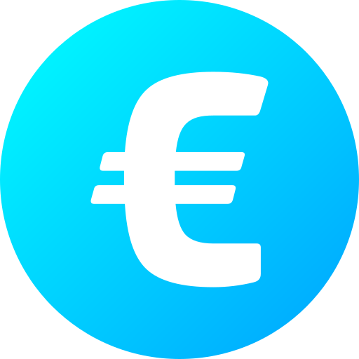 euro Icône gratuit euro Icône gratuit