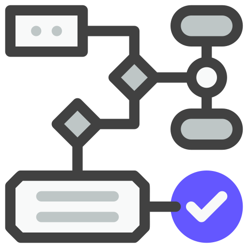 diagrama de flujo icono gratis