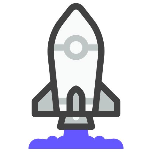 Rocket Generic Outline Color icon