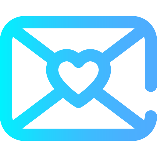 Envelope Super Basic Omission Gradient icon