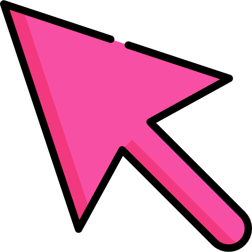 Deep pink cursor 2 icon - Free deep pink cursor icons