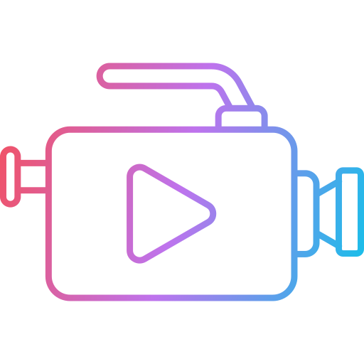 grabadora de vídeo icono gratis