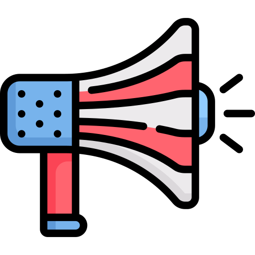 Loudspeaker free icon
