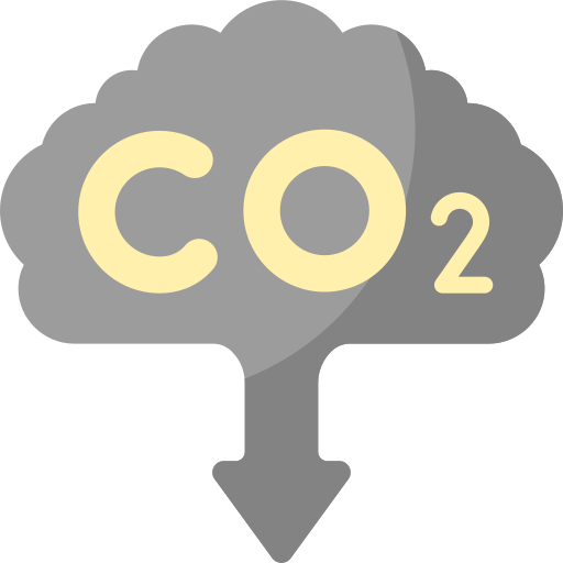 emisión de co2 icono gratis