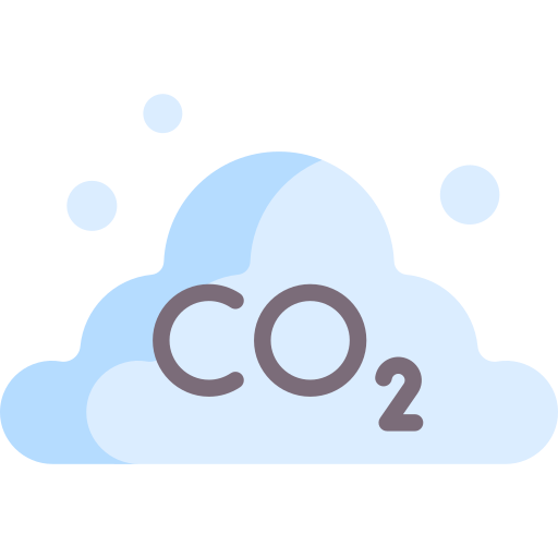 emisión de co2 icono gratis