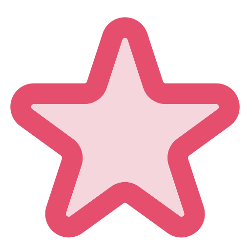 Star Generic Outline Color icon