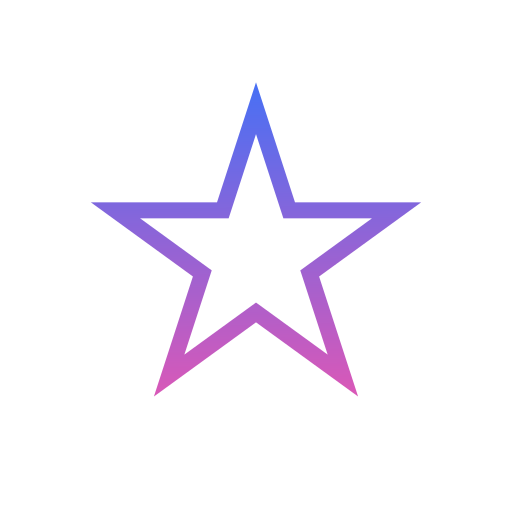 Star Generic Flat Gradient Icon