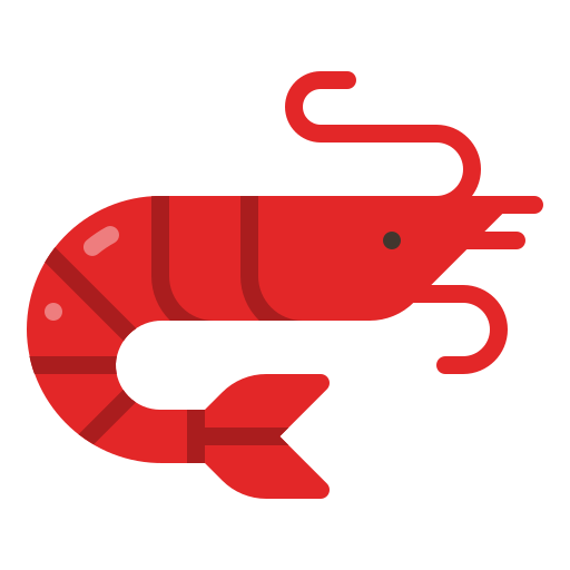 crevettes Icône gratuit crevettes Icône gratuit