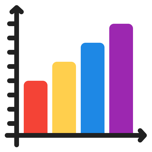 gráfico de barras icono gratis