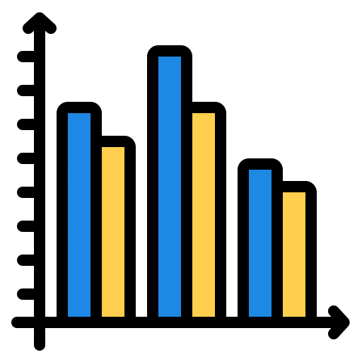 gráfico de barras icono gratis