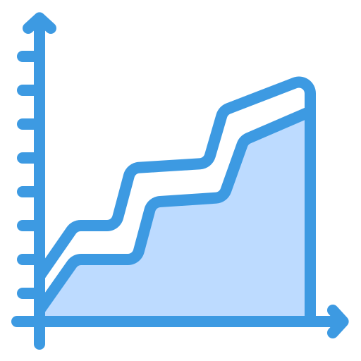 gráfico de área icono gratis