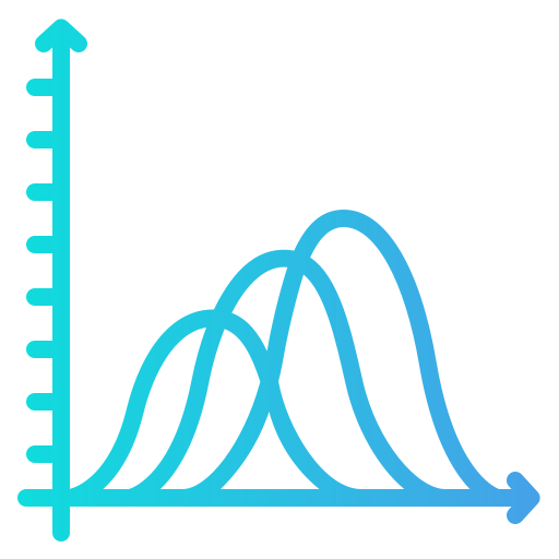 gráfico de ondas icono gratis