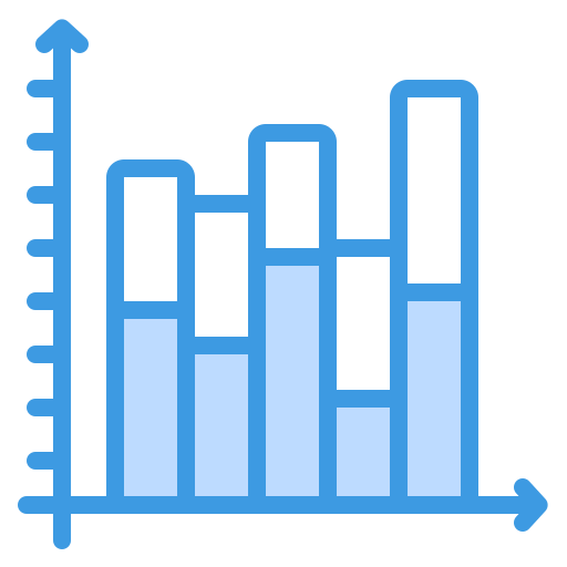 gráfico de barras icono gratis