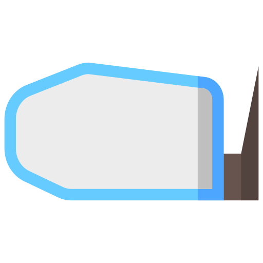 Side mirror free icon Side mirror free icon