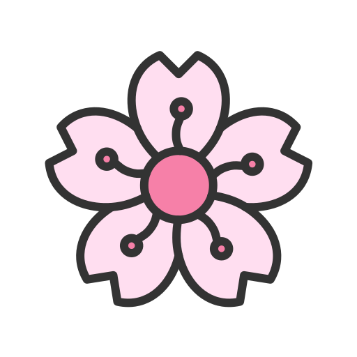 Generic Outline Color Blossom icon